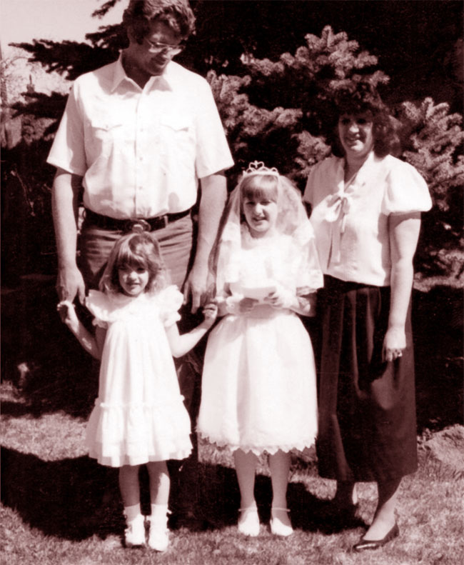 Una foto dell'assassino seriale canadese Keith Hunter Jesperson con la famiglia